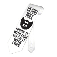 PepperSt Men's Collection - Designer Neck Tie - Beard Rule #9 Photo