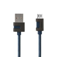 Remax Durable Metal Data Cable 2.4A RC-089m - Blue Photo