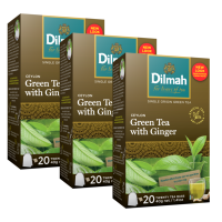 Dilmah - Ceylon Green Tea with Ginger - 60 Tagged Tea Bags Photo
