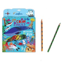 eeBoo In the Sea 24 Colour Pencils Photo