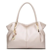 Pearl White Colored Classic Ladies Handbag Photo