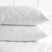 Open Living - Twin Pack Pillows - Cotton Blend Quilted Photo