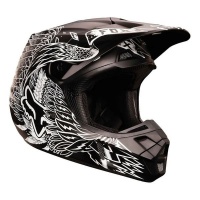 Fox Racing Fox V2 Valkari Black Helmet Photo