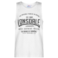 Lonsdale Mens Boxing Vest Top - White Photo