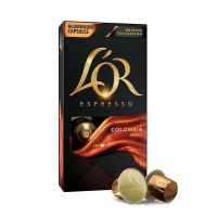 LOR L’OR Colombia Intensity 8 - Nespresso Compatible Coffee Capsules - Pack of 10 capsules Photo