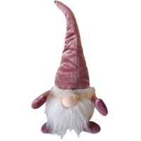 The Nordic Collection Nordic Tomte Nisse Christmas Pink Large Gnome Decor/Door Stopper 50cm Photo