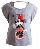 Minnie Mouse Key hole t-shirt:Grey Melange Photo