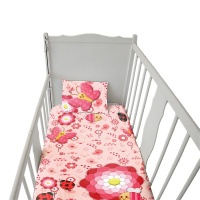 Print with Passion Sweet Pink Cot Duvet Set Photo