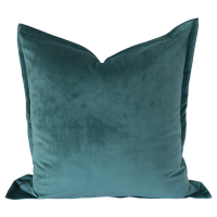 Linen Myrrh Linen & Myrrh - Green Velvet Scatter Cushion - 50x50cm Photo
