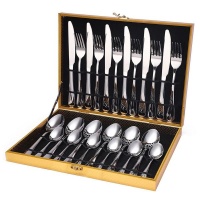 xTek 24 Piece Stainless Steel Cutlery Set - Silver Photo