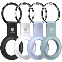 SwitchEasy Skin Silicone Keyring Loop Holders For Apple AirTag Photo
