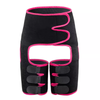 Adjustable Body Sweat Shaper - Black and Pink - S - M Photo