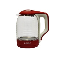 Conic 1 8 Litre Electric Glass Kettle - Red Photo