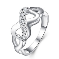 Silver Designer Infinity Twisted Ring Photo