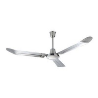 Radiant Ceiling Fan With Wall Control Satin Chrome Photo