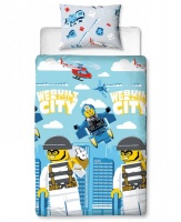 LEGO City On The Run Single Duvet Cover Set - Rotary Design Photo