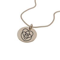 Motivational Jewellery by Swish Silver Motherhood Rose Gold Necklace with 'Love you Always' Engraved on the Back Photo