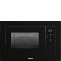 Smeg - 60cm Linea Black Built-In Microwave Oven – FMI120N2 Photo