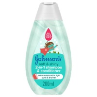 Johnsons Johnson's Soft & Shiny 2-in-1 Shampoo & Conditioner 6 x 200ml Photo