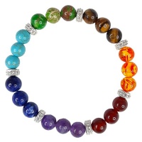 Earth Stone Collection - Chakra Beaded Stone Bracelet Photo