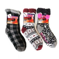 Thermal Socks 3 Pairs Of Original - Winter Socks - Assorted Design & Colour Photo