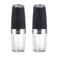 Mix Box Electric Gravity Salt And Pepper Grinder Mill - 2 Pieces Set Photo