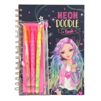 Top Model Neon Doodle Book with 3 Pens Photo