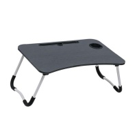 Foldable Laptop Desk Stand and Lap Tray - Black Photo
