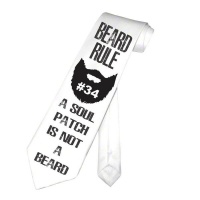 PepperSt Men's Collection - Designer Neck Tie - Beard Rule #34 Photo