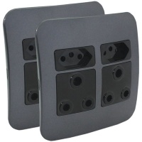 Major Tech Veti Unswitched Plug Wall Socket - Pack of x2 Photo