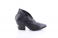 Black Leather Ankle Bootie Photo