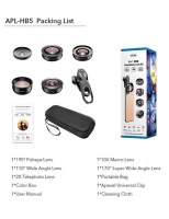 Deluxe 5" 1 Mobile Phone Lens Kit for iPhone and Android Photo