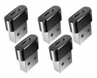 Apple Samsung Huawei Cellphone USB Charger Adapter - 5 Pieces Photo