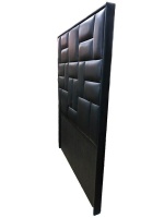 Decorist Home Gallery Modern Black Leather Headboard Super King Size Photo