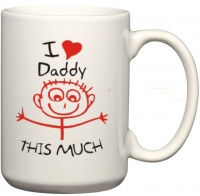 CustomizedGifts I Love Daddy This Much Coffee Mug Photo