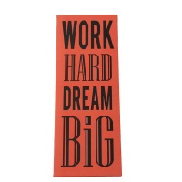Word Hard Dream Big - Red Sign Photo