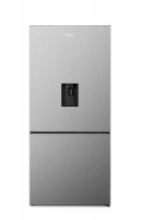 Hisense 463L Bottom Freezer Fridge with Water Dispenser-Stainless Steel Photo