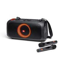 JBL PartyBox On-The-Go Portable Party Speaker with Mic - Black Photo