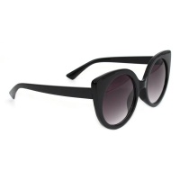You & I Ladies Black Cat Eye Sunglasses - Mariah Photo