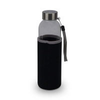 Trans Continental Marketing Black Philadelphia Glass Water Bottle - 500ml Photo