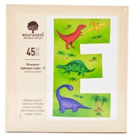 Wentworth Wooden Puzzle - Dinosaurs Alphabet Letter - E Shaped Photo