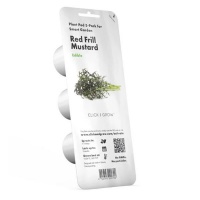 Click and Grow Red Frill Mustard Refill for Smart Herb Garden - 3 Pack Photo