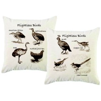 PepperSt – Scatter Cushion Cover Set – Flightless Birds Photo