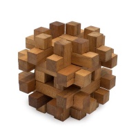 SiamMandalay Double Lock-a-Ball Wooden Puzzle Brainteaser Photo