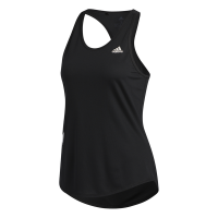 adidas - Men's Run It 3-Stripe Tank - Black Photo