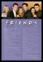 Friends - Everything I Know Poster with Black Frame Photo