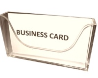 Varideals Set of 4 Clear Perspex Business Card Holders Photo
