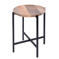 Eco Natural Wood Side Table Photo
