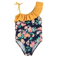 SoulCal Infant Girls Swimsuit - Ochre Floral [Parallel Import] Photo