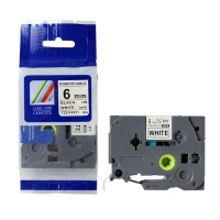 PUTY Compatible Brother Label TT-TZFX211 Black on White Flexible Tape Photo